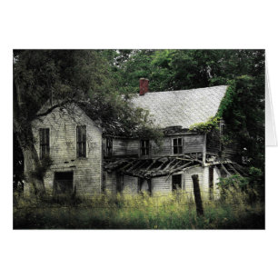 Cartão Uma Casa Abandonada Do Missouri Rural