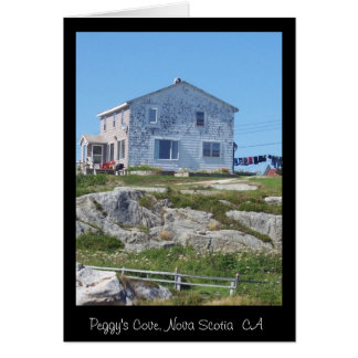 Cartão Uma casa na cume