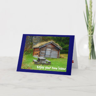 Cartão Uma casa nas montanhas