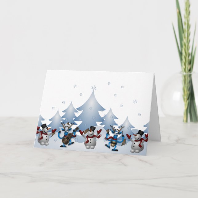 Cartão Uma Celebração Musical do Natal (Frente)