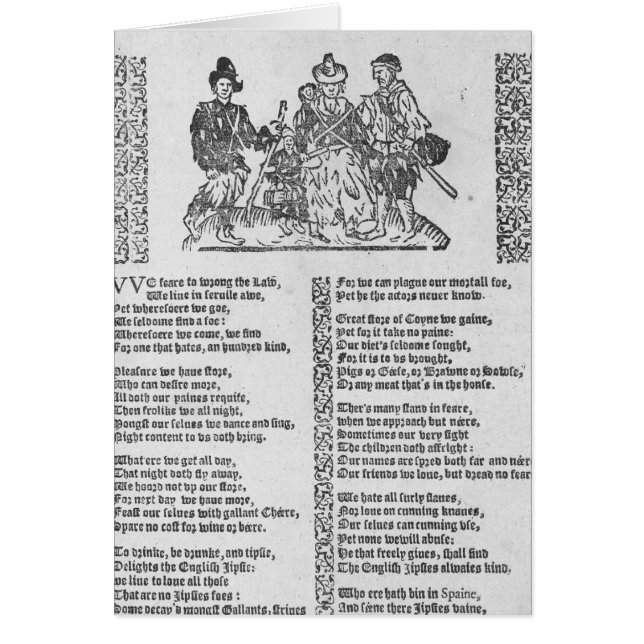 Cartão Uma cena da caça (Frente)