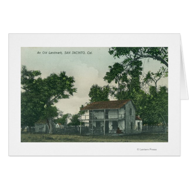 Cartão Uma cena histórica antiga (Frente Horizontal)