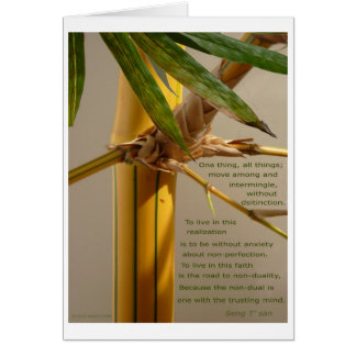 Cartão Uma coisa - todas as coisas