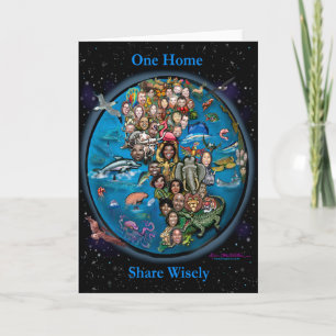 Cartão Uma Compartilhamento Doméstico