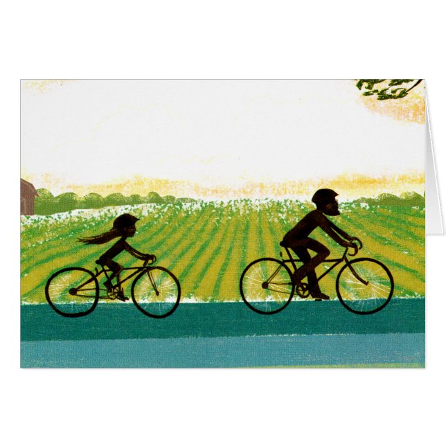 Cartão Uma Corrida À Tarde (Frente Horizontal)