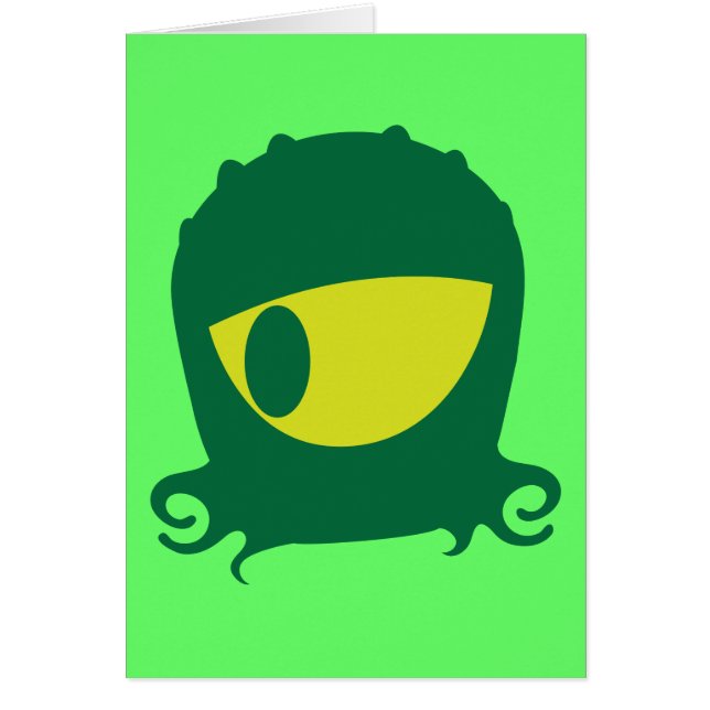 Cartão Uma criatura estrangeira eyed (Frente)