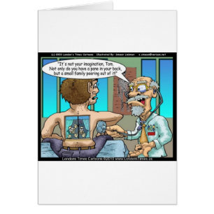 Cartão Uma Dor Verdadeira Nas Costas Camisetas Engraçadas