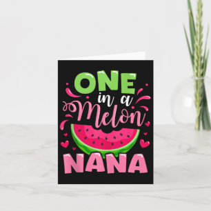 Cartão Uma Em Uma Família De Festas de aniversário Melon