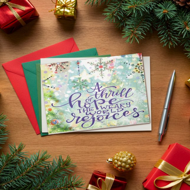 Cartão Uma emoção de esperança Bonito Natal de inspiração (Criador carregado)