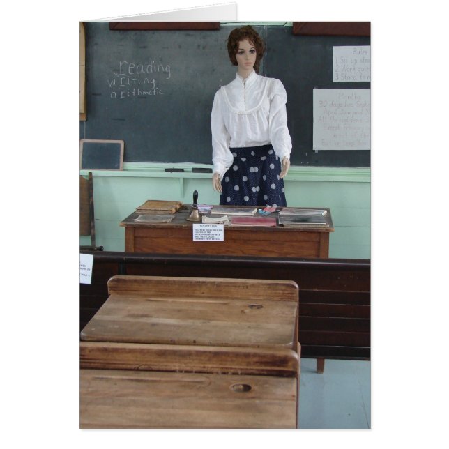 Cartão Uma escola de quarto (Frente)