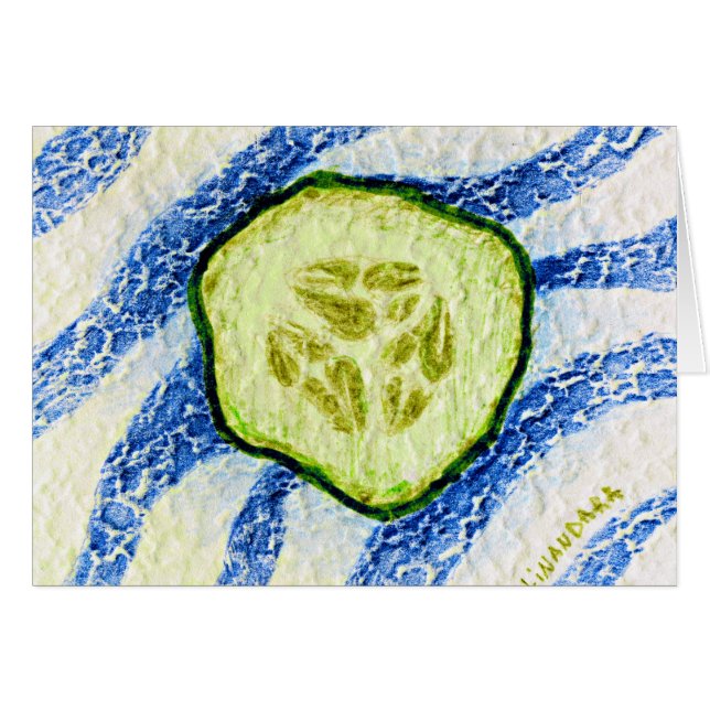 Cartão Uma fatia de verão (Frente Horizontal)