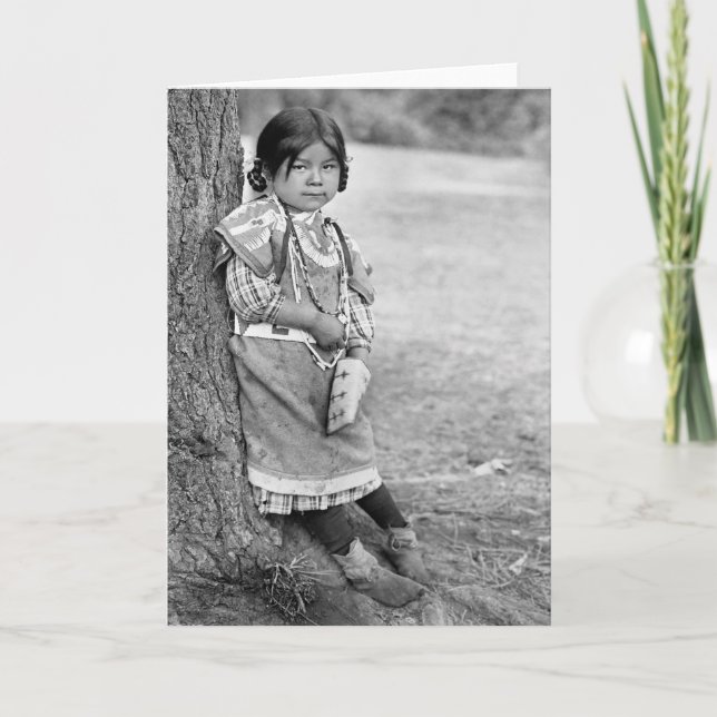 Cartão Uma Garota Umatilla (Frente)