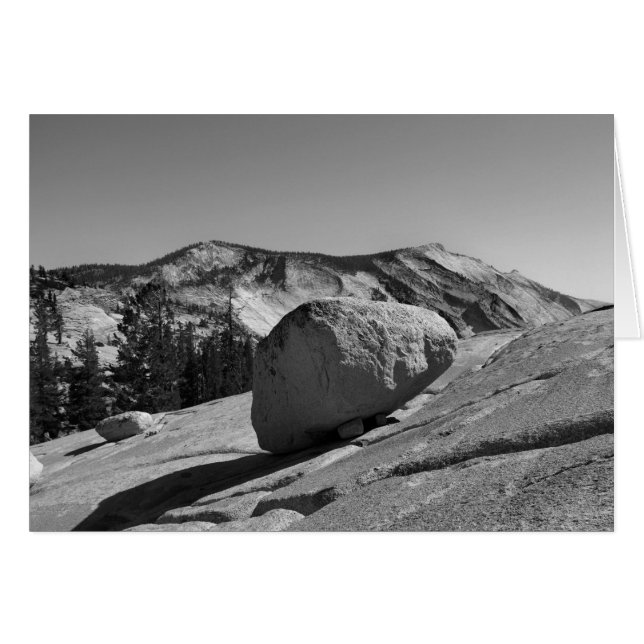 Cartão Uma grande pedra - um instante glacial - está empo (Frente Horizontal)