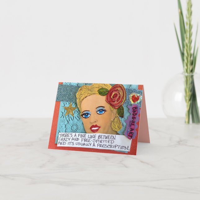 CARTÃO UMA LINHA TÉNUE DE NOTECARD-THERE ENTRE DE (Frente)