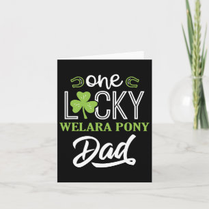 Cartão Uma Lucky Welara Pony Horse Pai Irlandês Horseback