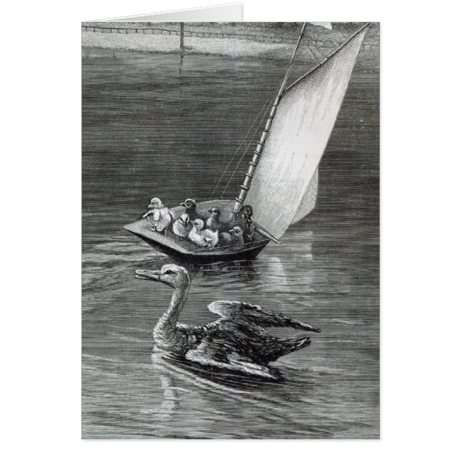 Cartão Uma mãe ansiosa (Frente)