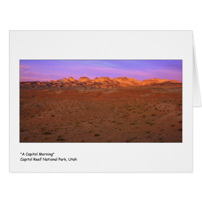 Cartão "Uma manhã do Capitólio " (Frente horizontal)