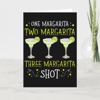 Cartão Uma Margarita Duas Margaritas Dose Para Uma Amante