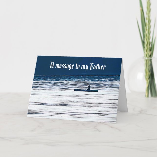 CARTÃO UMA MENSAGEM PARA A MINHA CARTA DE PAI (Frente)