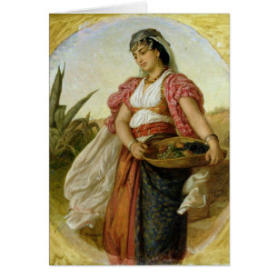 Cartão Uma mulher de Argel, 1871