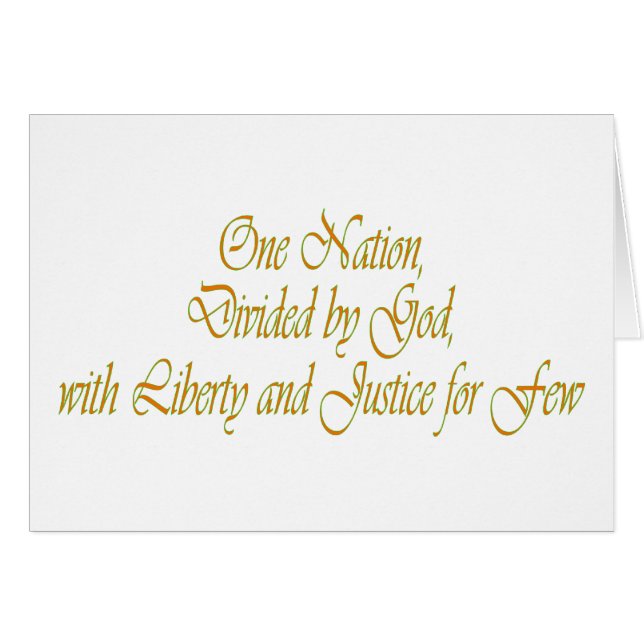 Cartão Uma nação... (Frente Horizontal)