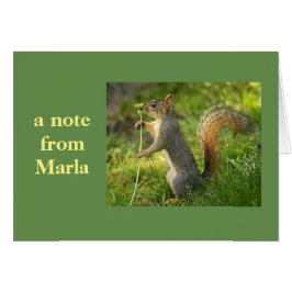 Cartão Uma nota de Marla!