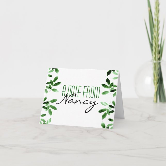 Cartão Uma Nota De... Notecards (Frente)