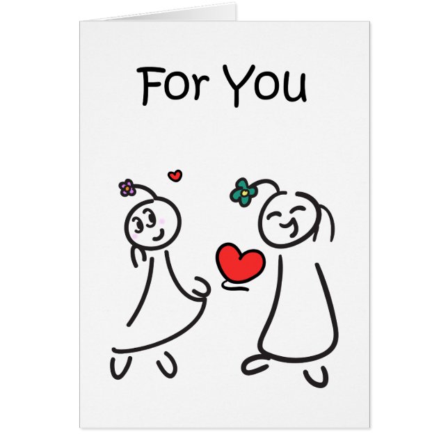 Cartão Uma nota do amor (Frente)