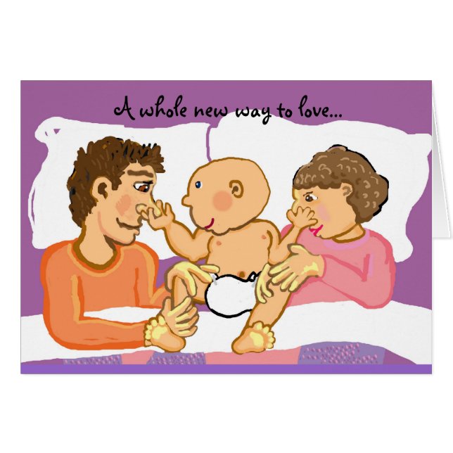Cartão Uma nova maneira de amar... (Frente Horizontal)