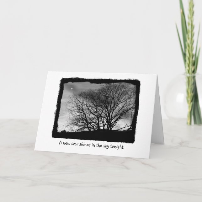 Cartão Uma nova placa Star (Frente)