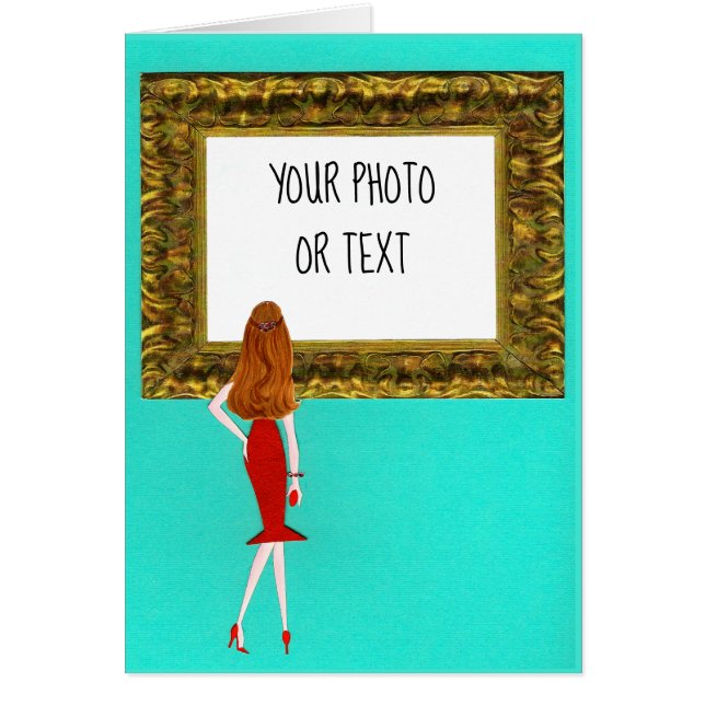 Cartão Uma obra-prima Admirada por Multitudes - Personali (Frente)