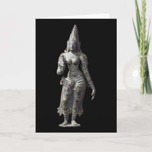 Cartão Uma Parvati Esposa do Deus Hindu Shiva