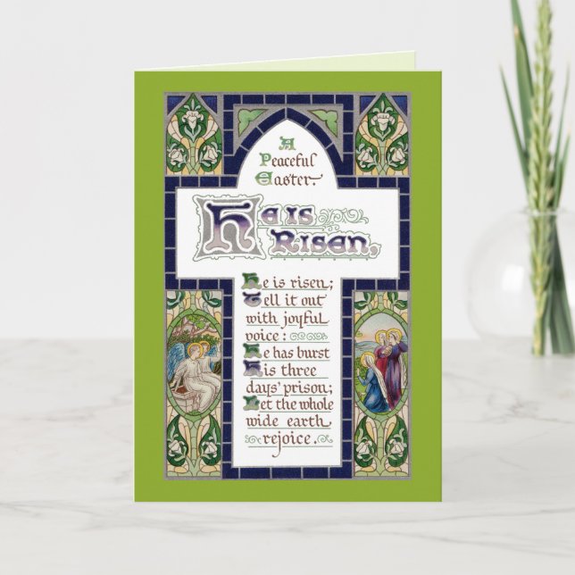 Cartão Uma Páscoa pacífica (RT 01) (Frente)