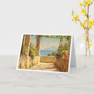 Cartão Uma pergola em Capri, Emil Wennerwald