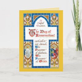 Cartão Uma placa de Páscoa alegre (RT 02)