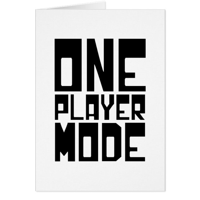 CARTÃO UMA PLACA DO MODO PLAYER (Frente)