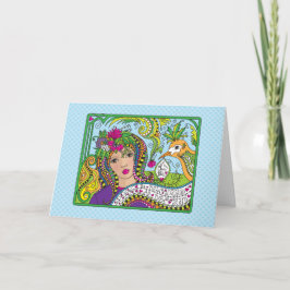 Cartão Uma placa 'Slate_Greeting' limpa