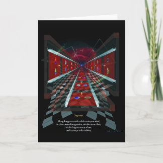 Cartão Uma porta chamada imaginação