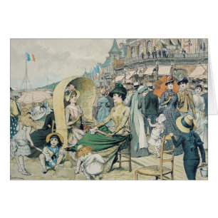 Cartão Uma praia elegante, 1887