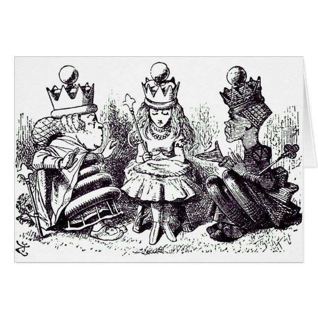 Cartão Uma reunião com Alice (Frente Horizontal)