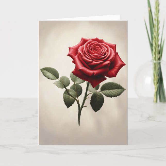 Cartão Uma rosa para Você (Frente)