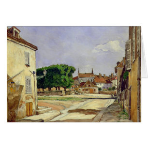 Cartão Uma rua em Avallon