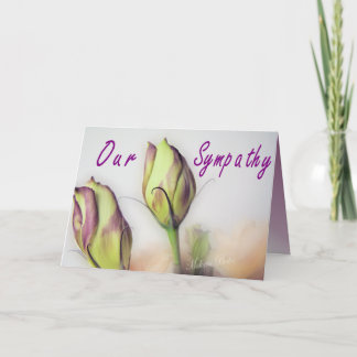 Cartão Uma simpatia de Lisianthus cartão-personaliza