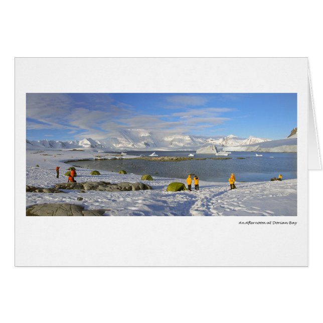 Cartão Uma tarde na baía do Dorian (Frente Horizontal)