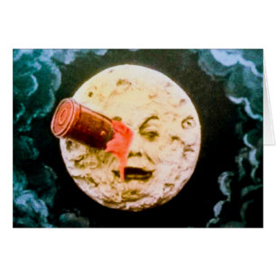 Cartão Uma viagem à lua