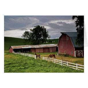 Cartão Uma viagem pelo interior rural de Palouse 4