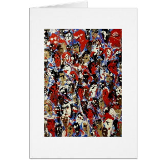 Cartão "Uma vibração mundial" - Unidade global de placa d