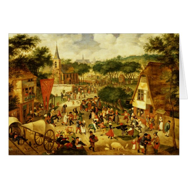 Cartão Uma vila justa (Frente Horizontal)