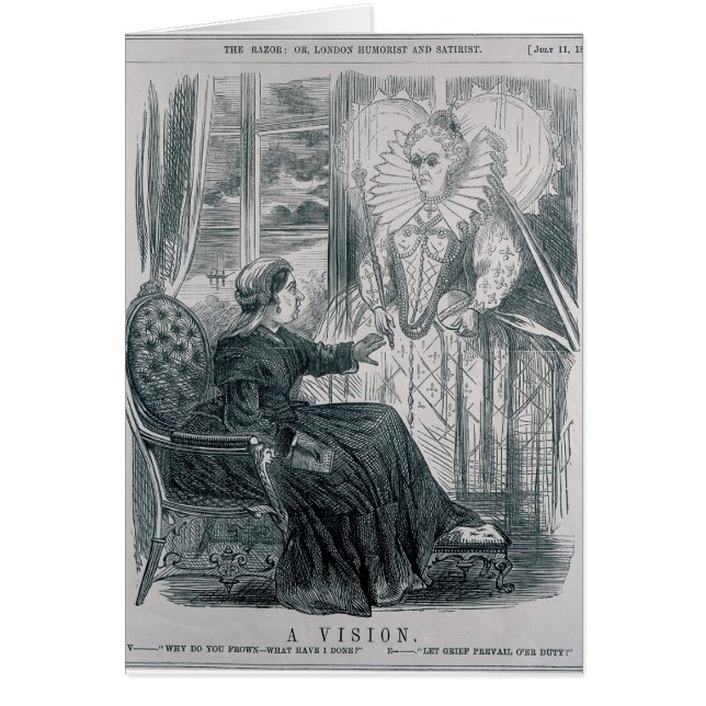 Cartão Uma visão, 1868 (Frente)