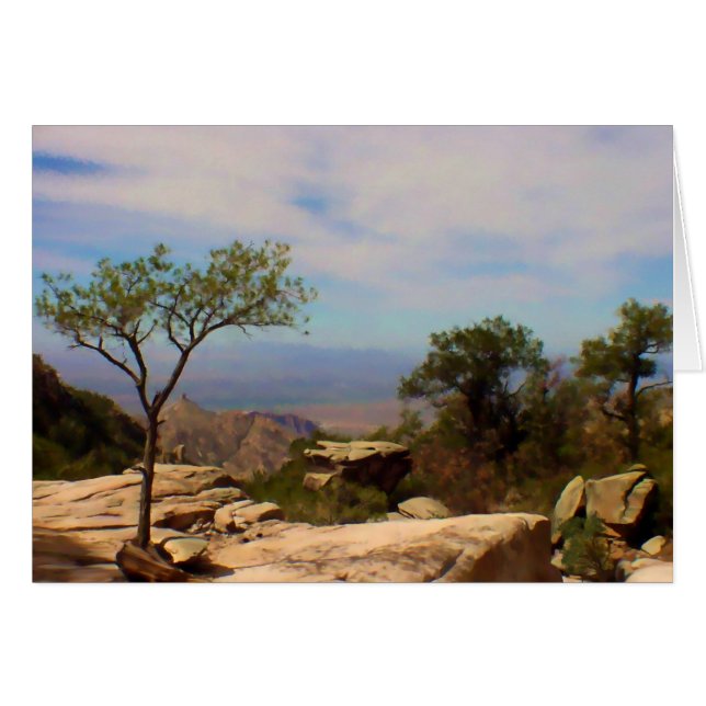 Cartão Uma Visão do Passado das Palisades (Frente horizontal)